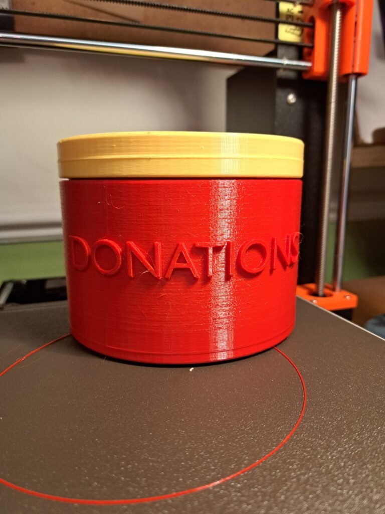 Kutija za priloge – jednostavan dizajn – 3D štampano