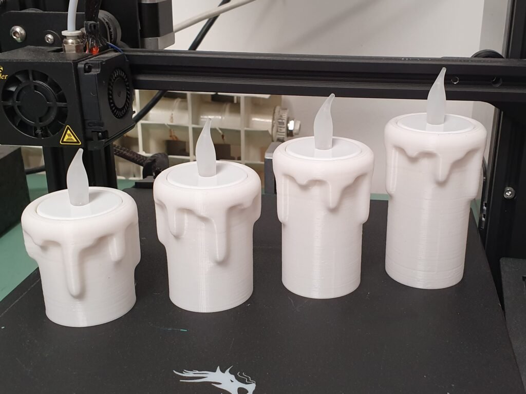 Držač za svijeće – toplinski efekat – 3D štampano