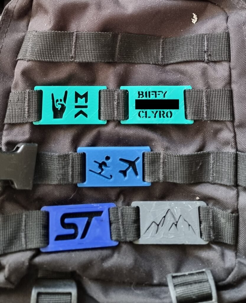 MOLLE flaster, personalizovan po želji – 3D štampano