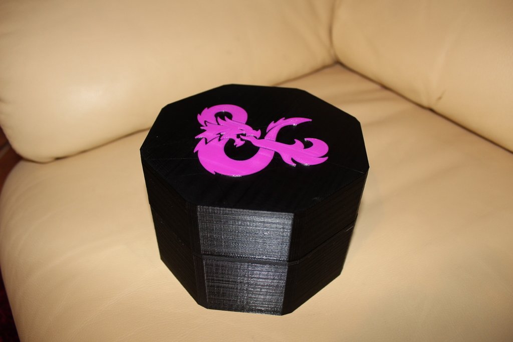 Kutija i tacna za kockice D&D – 3D štampano