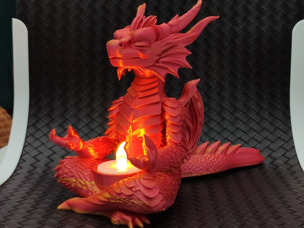 Drhtavi Zmaj – Držalj za Svijeće – 3D štampano