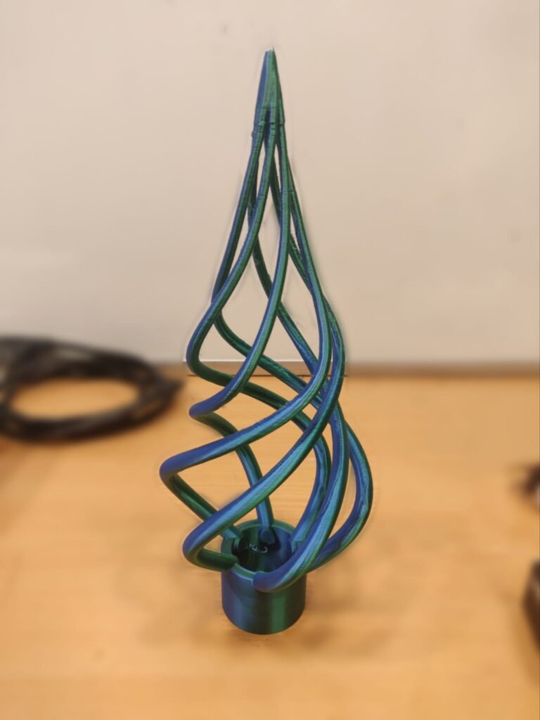 Božićna ukrasna zvijezda za vrh drveta – 3D štampano