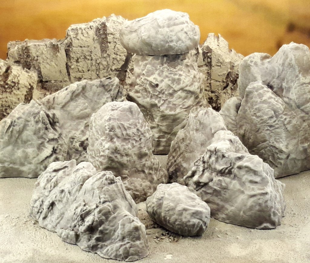 Reljefni stijenski oblici za dekoraciju – 3D štampano