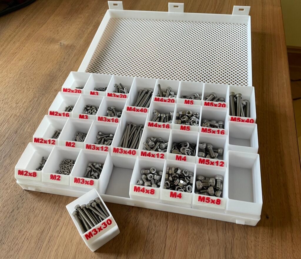 Kutija za vijke, modularni sistem skladištenja – 3D štampano