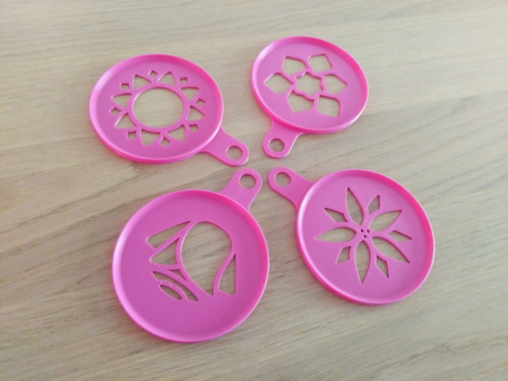 Šabloni za kafu – kreativan dekor! – 3D štampano