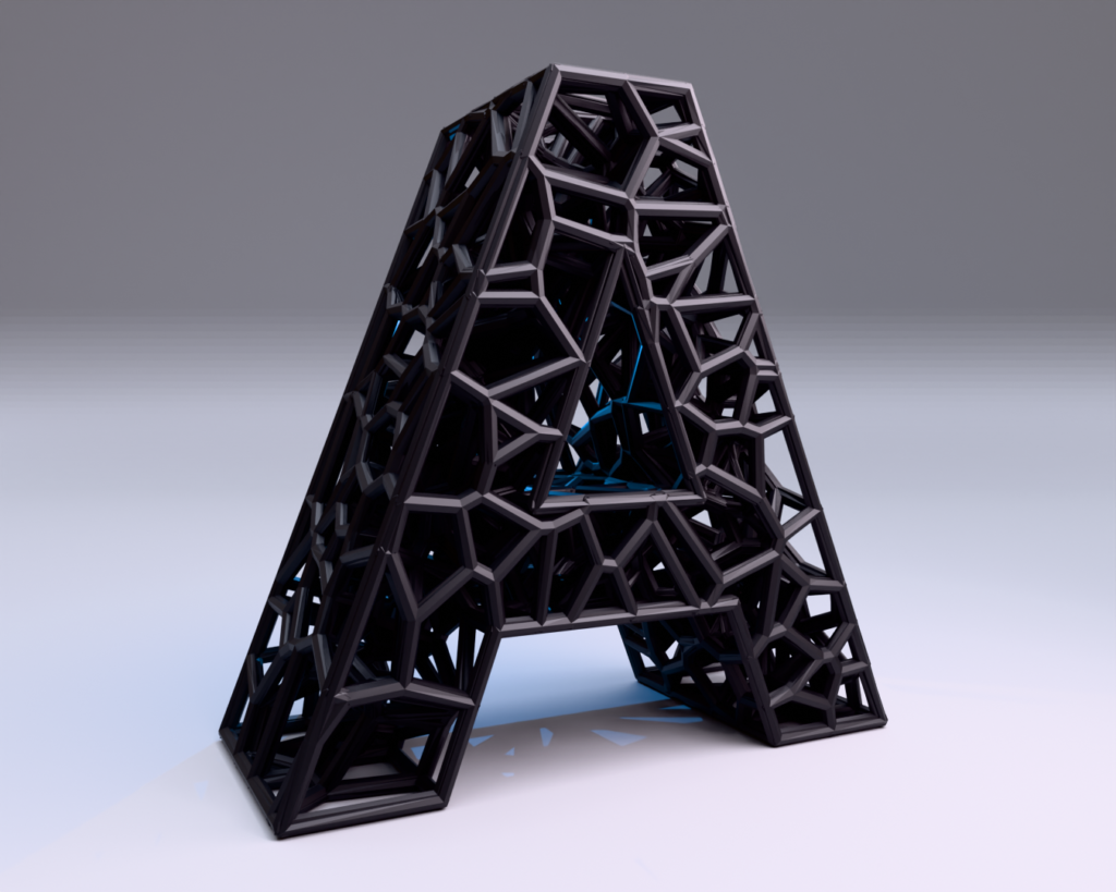 Voronoi Slova, Brojevi i Simboli – 3D štampano