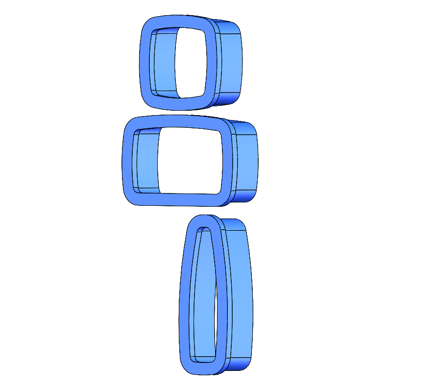Apstraktna figura – kalup za glinu – 3D štampano