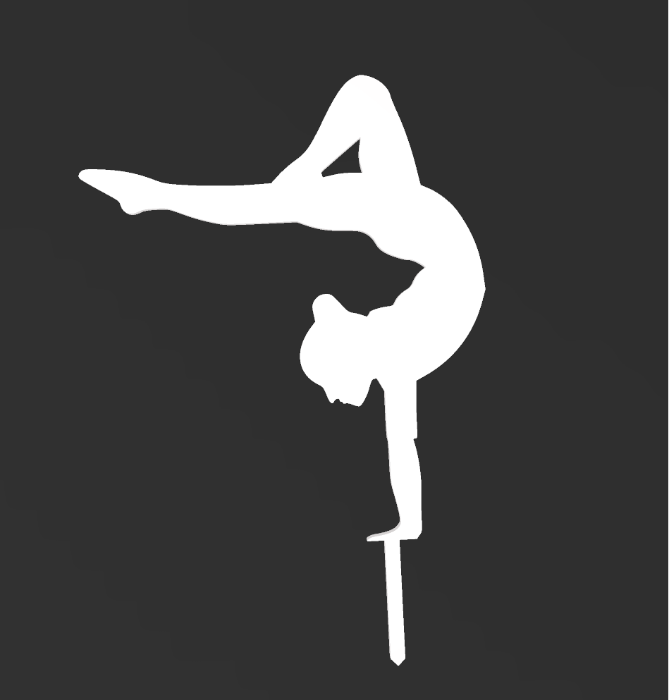 Balerina ukras za tortu – vjenčanje – 3D štampano