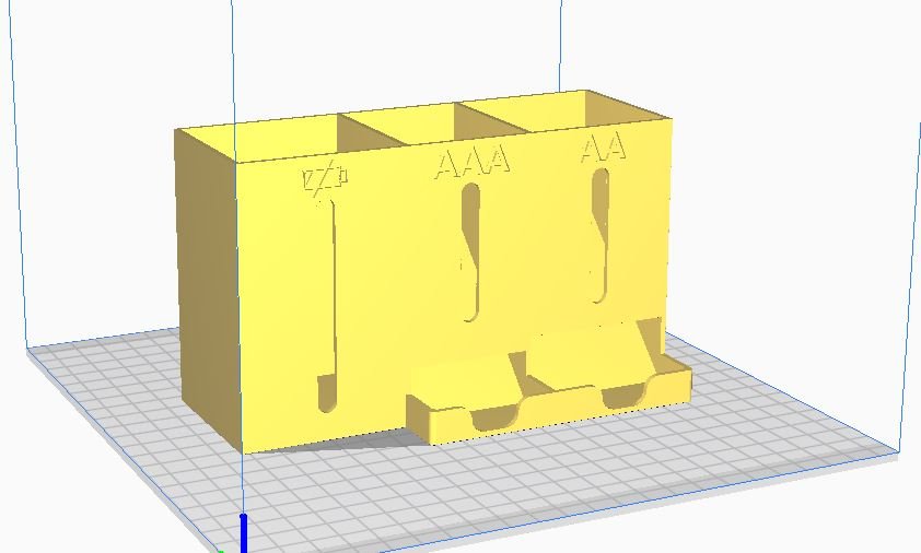 Držač baterija za elektronske uređaje – 3D štampano