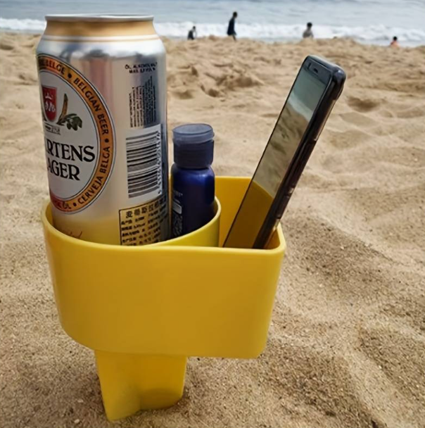 Držač za piće na plaži sa pretincima – 3D štampano