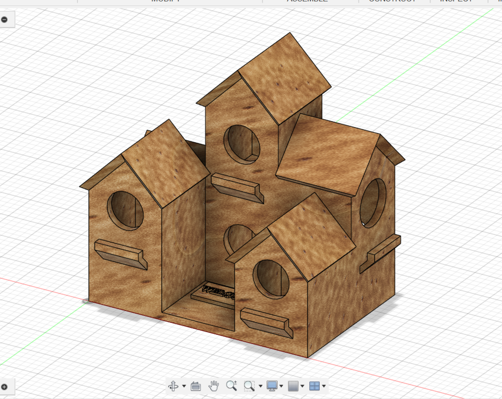 Kućica za ptice – sklonište za perje – 3D štampano