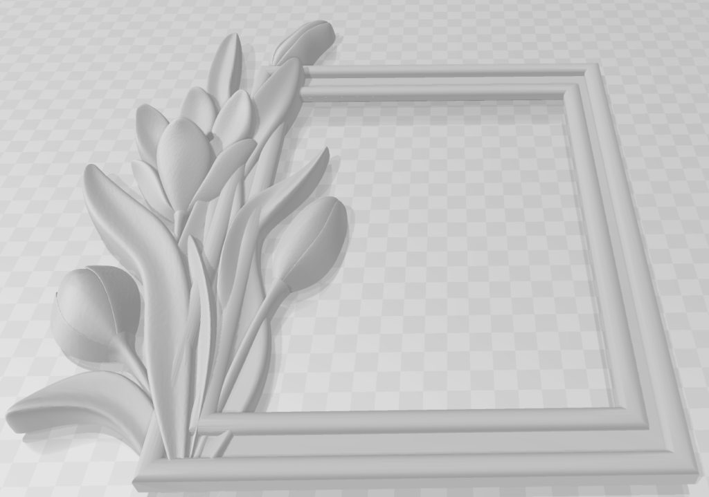 Okvir za fotografije sa tulipanima – 3D štampano