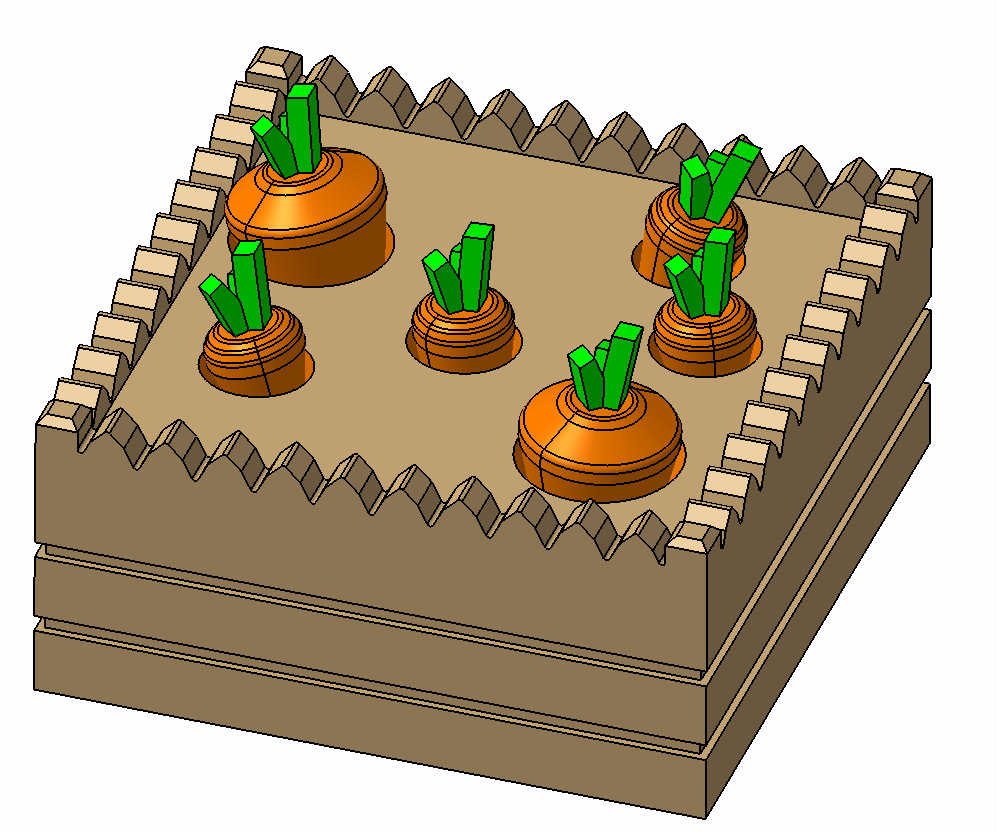Montessori igračka – mrkve za djecu – 3D štampano