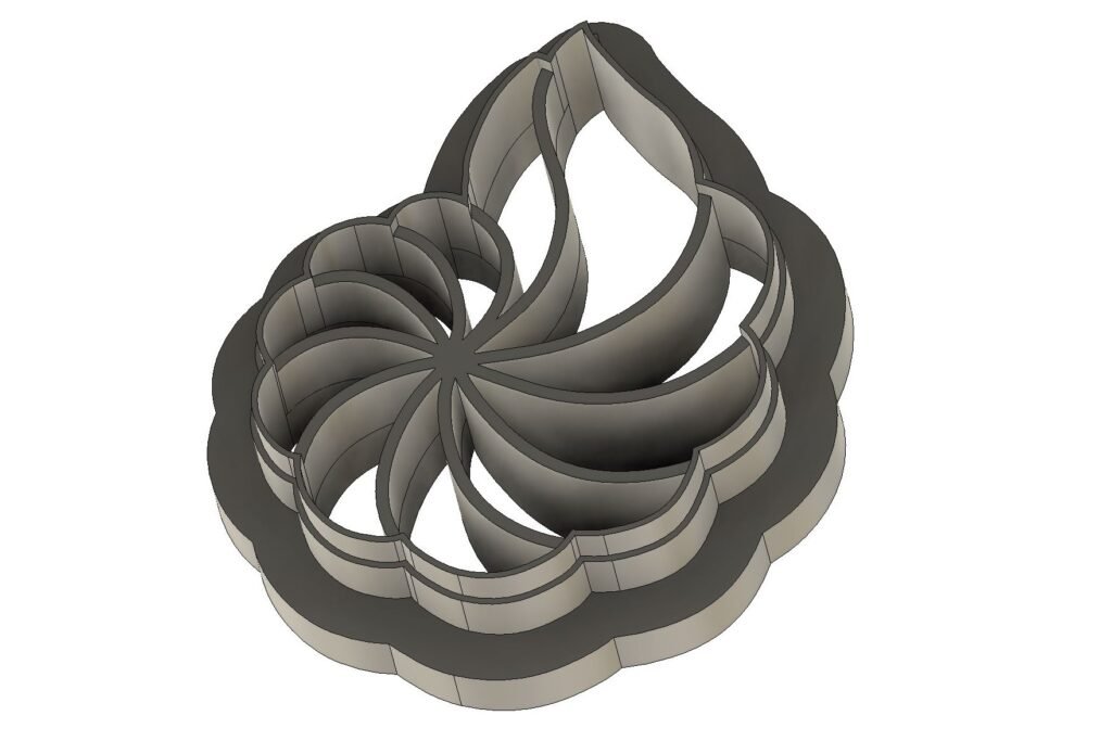 Modla za glinu – oblik školjke – 3D štampano