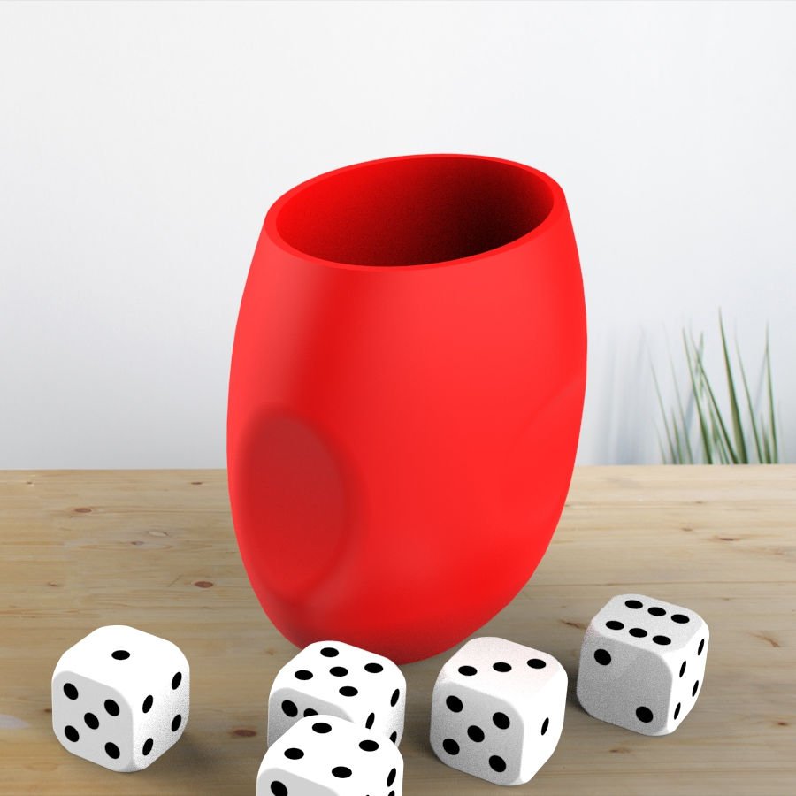 Čaša za kockice – igračka oprema – 3D štampano