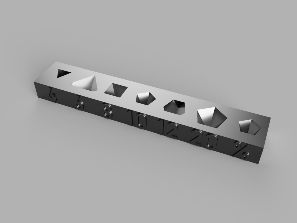 Posuda za kockice – igrački pribor – 3D štampano