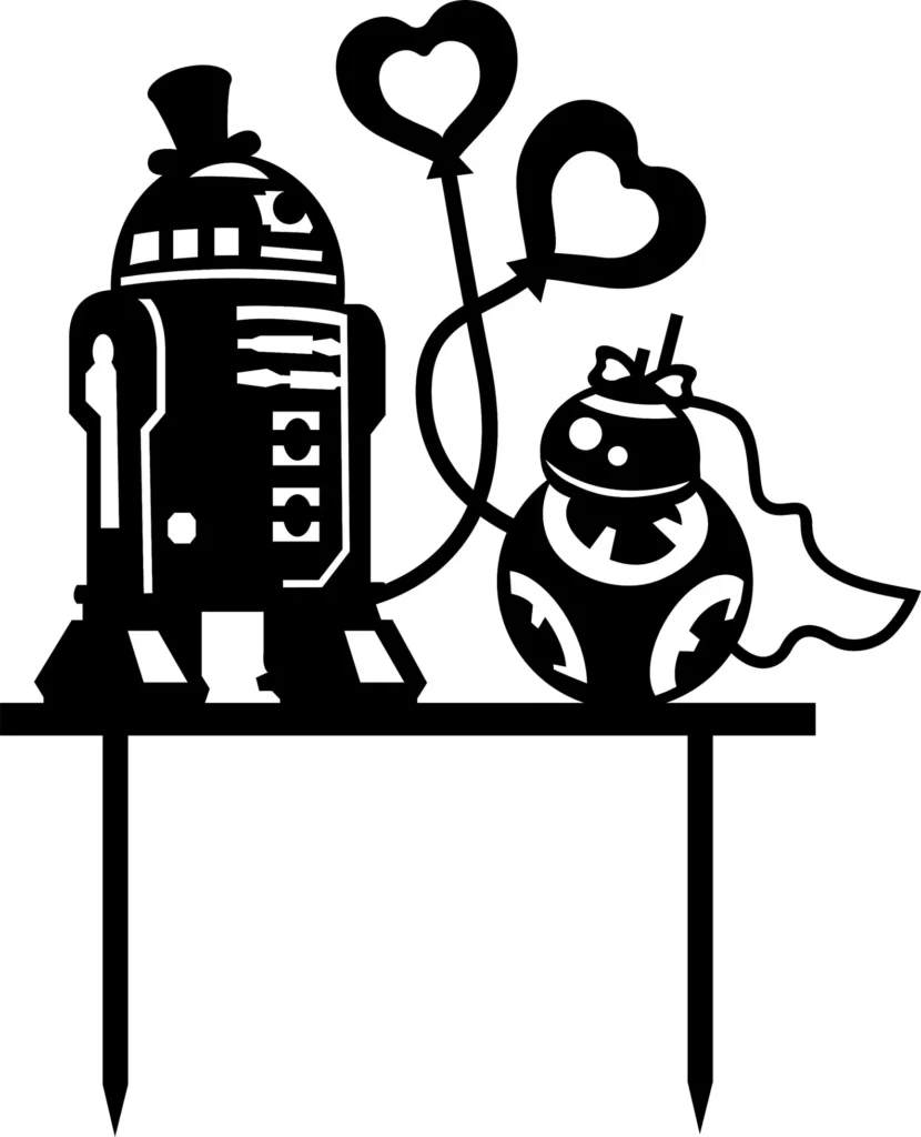 Robot ukras za tortu na vjenčanju – 3D štampano