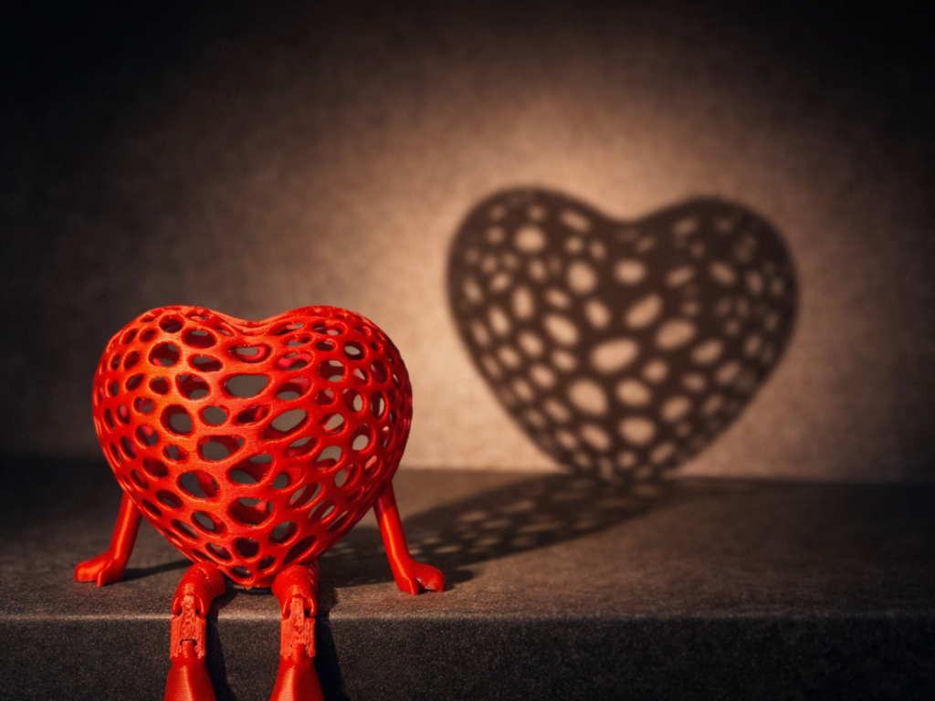 Artikulisano srce – dekoracija za Valentinovo – 3D štampano