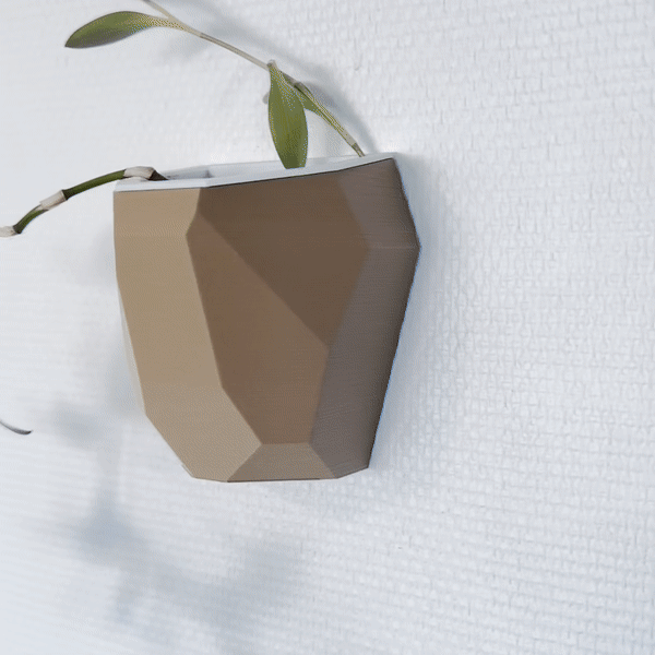 Saksija za biljke, zidni ukras – 3D štampano