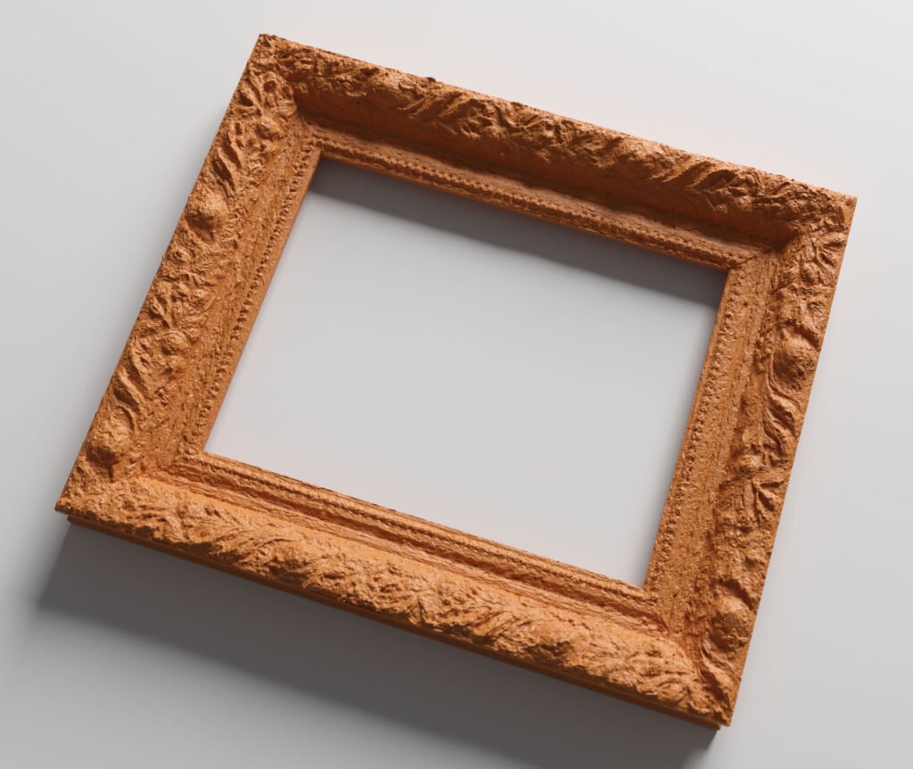 Bogata barokna ram za slike – 3D štampano