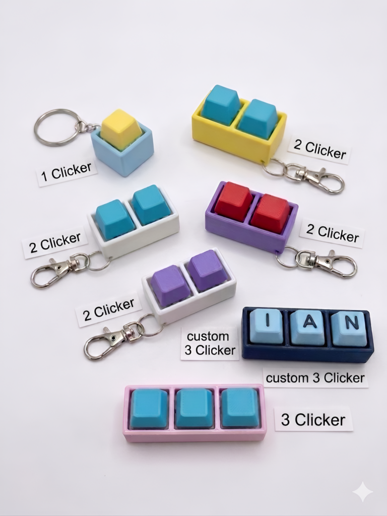 Tastatura za smirenje, prilagođena ključevima – 3D štampano