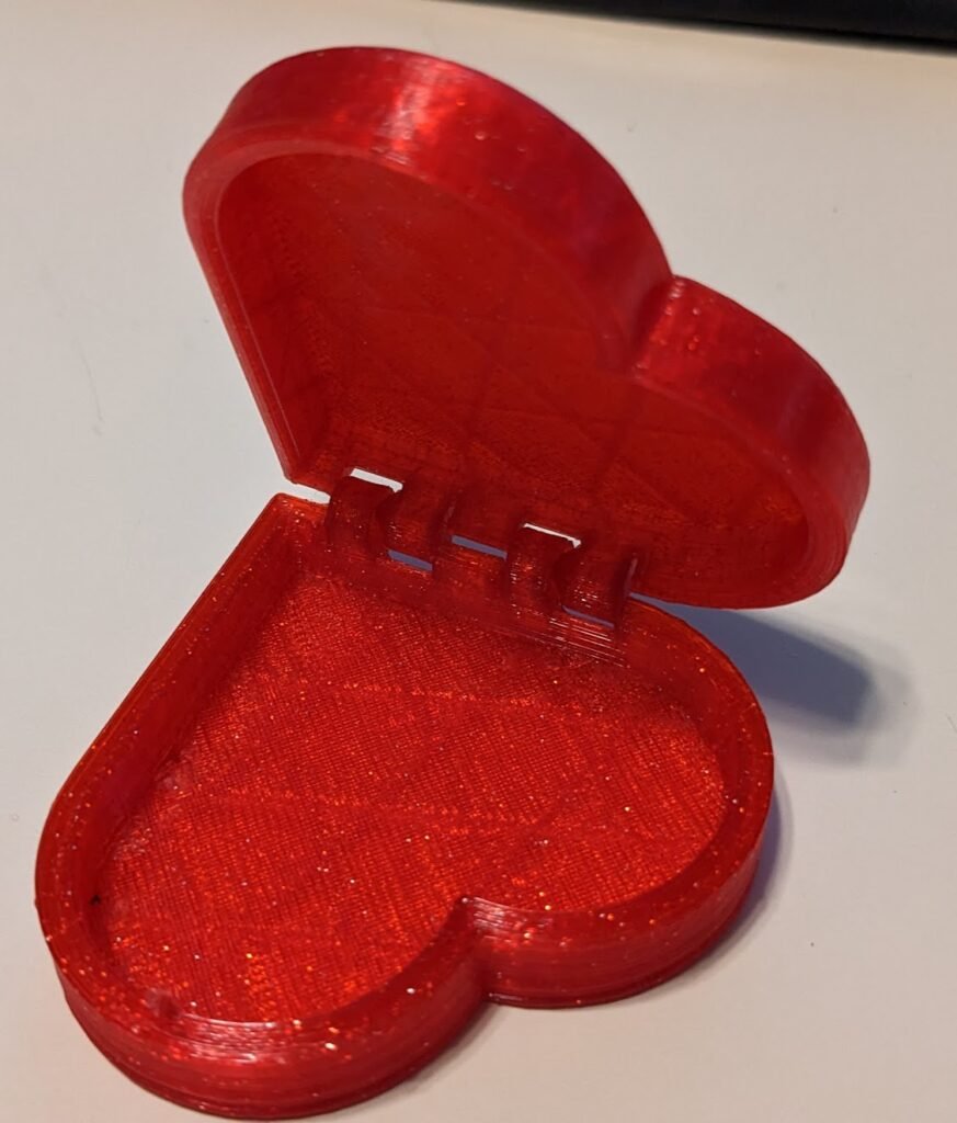 Kutijica srca za Valentinovo – 3D štampano