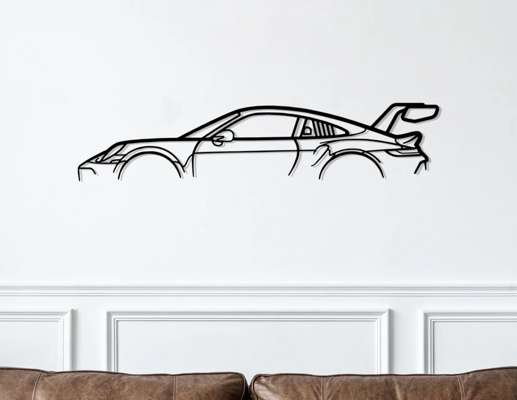 Ukrasni zidni detalj za ljubitelje automobila – 3D štampano