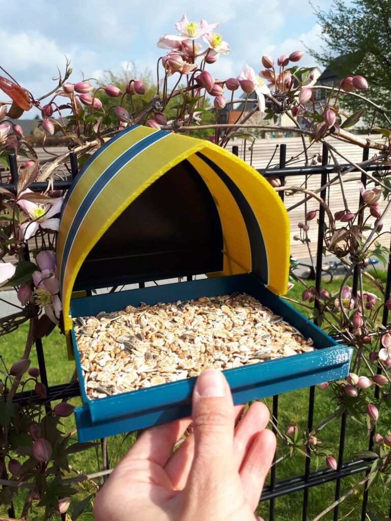 Hranilica za ptice, montaža na zid – 3D štampano