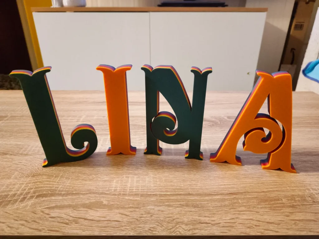 Ukrasna slova za personalizaciju prostora – 3D štampano