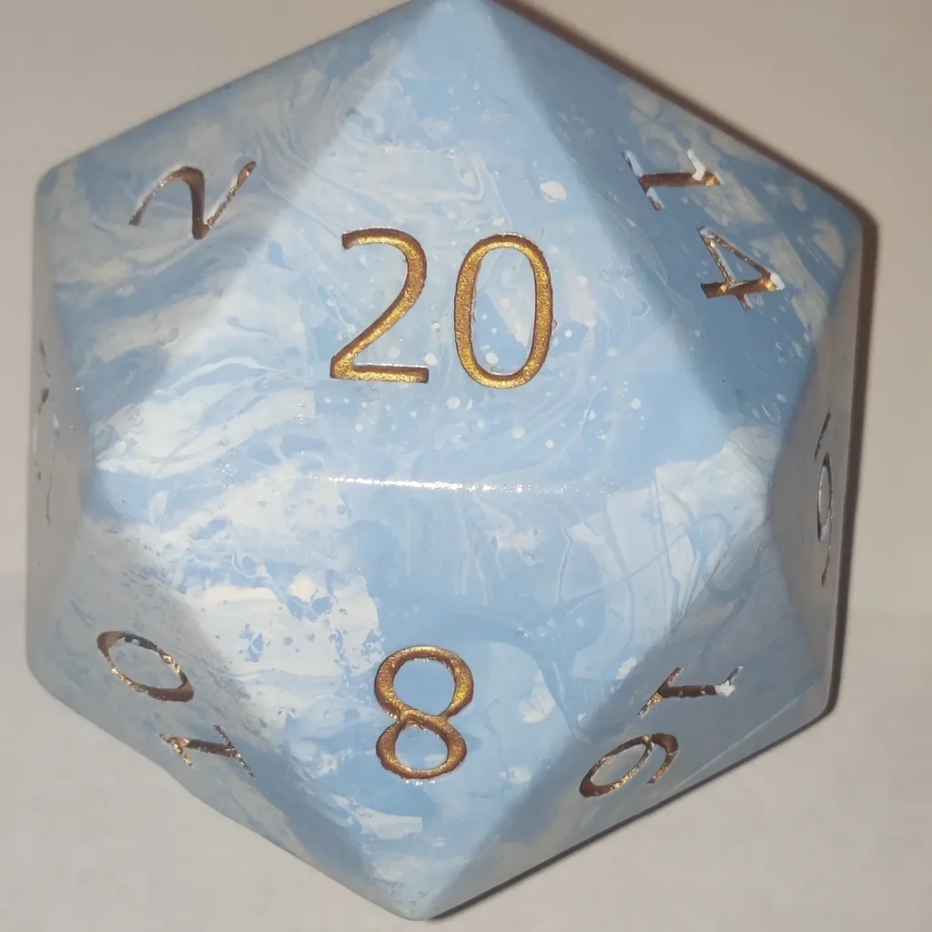 Kutija za kockice, oblikovana kao D20 – 3D štampano