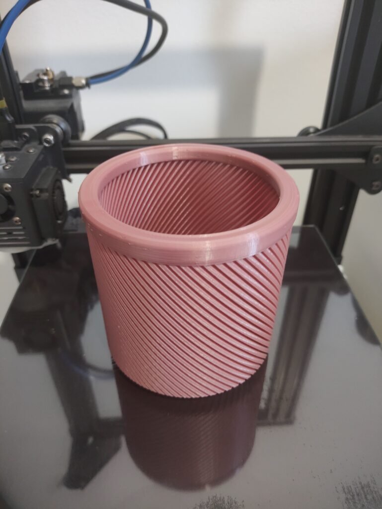 Prsten za taktilnu spiralan vazu – 3D štampano