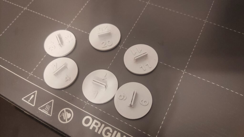 Osnova za figurice sa brojevima – 3D štampano