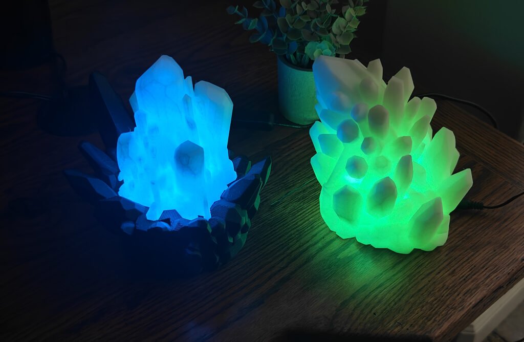 Kristalni noćni fenjeri koji svijetle – 3D štampano