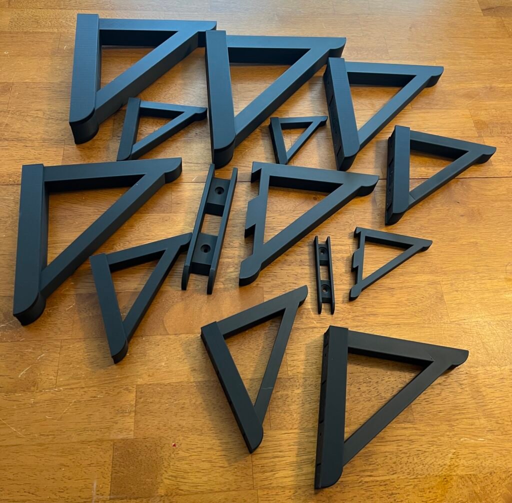Držači za police sa francuskim utorom – 3D štampano