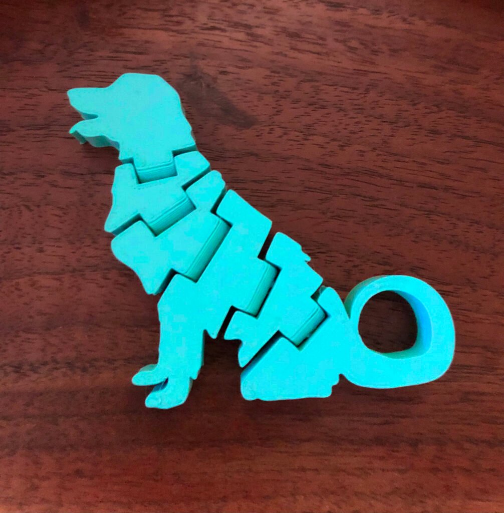 Fleksibilni privjesak – pas za ključeve – 3D štampano
