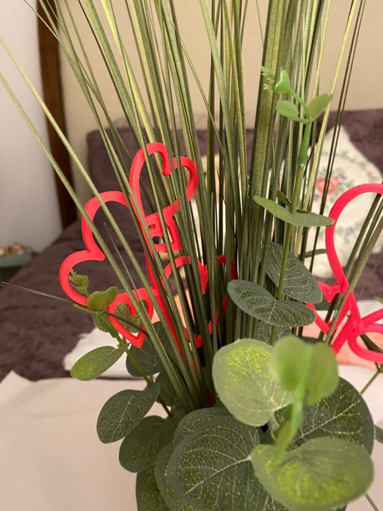 Srce za ukras torti i biljaka – 3D štampano