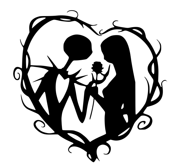 Jack i Sally – Ukras za zid – 3D štampano
