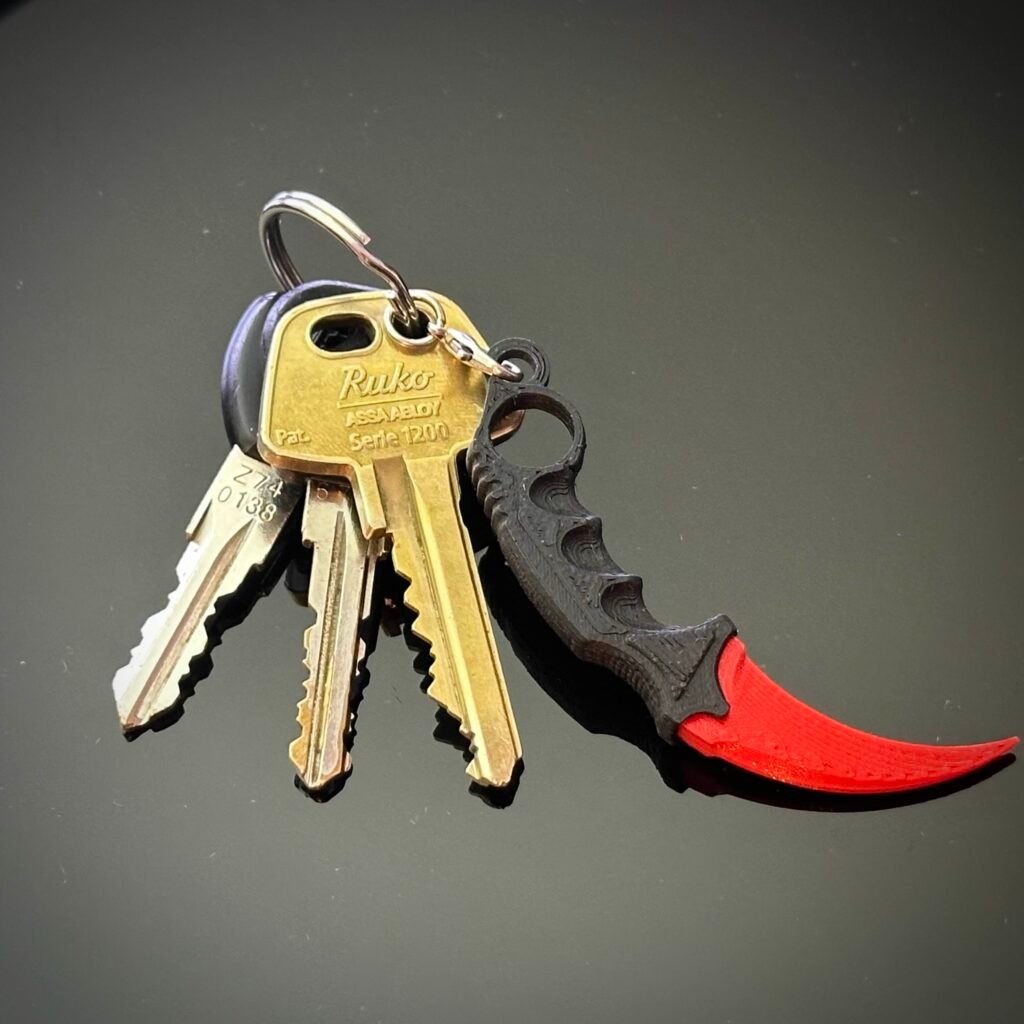 CS2 Karambit, privjesak za ključeve – 3D štampano