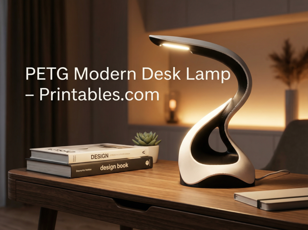 Heliks Lampa – Moderna Dekoracija za Sto – 3D štampano