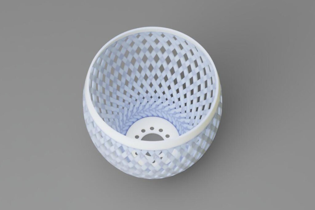 Abazur za lampu, stil košarkaške mreže – 3D štampano