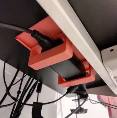 Držač za napajanje ispod stola – 3D štampano