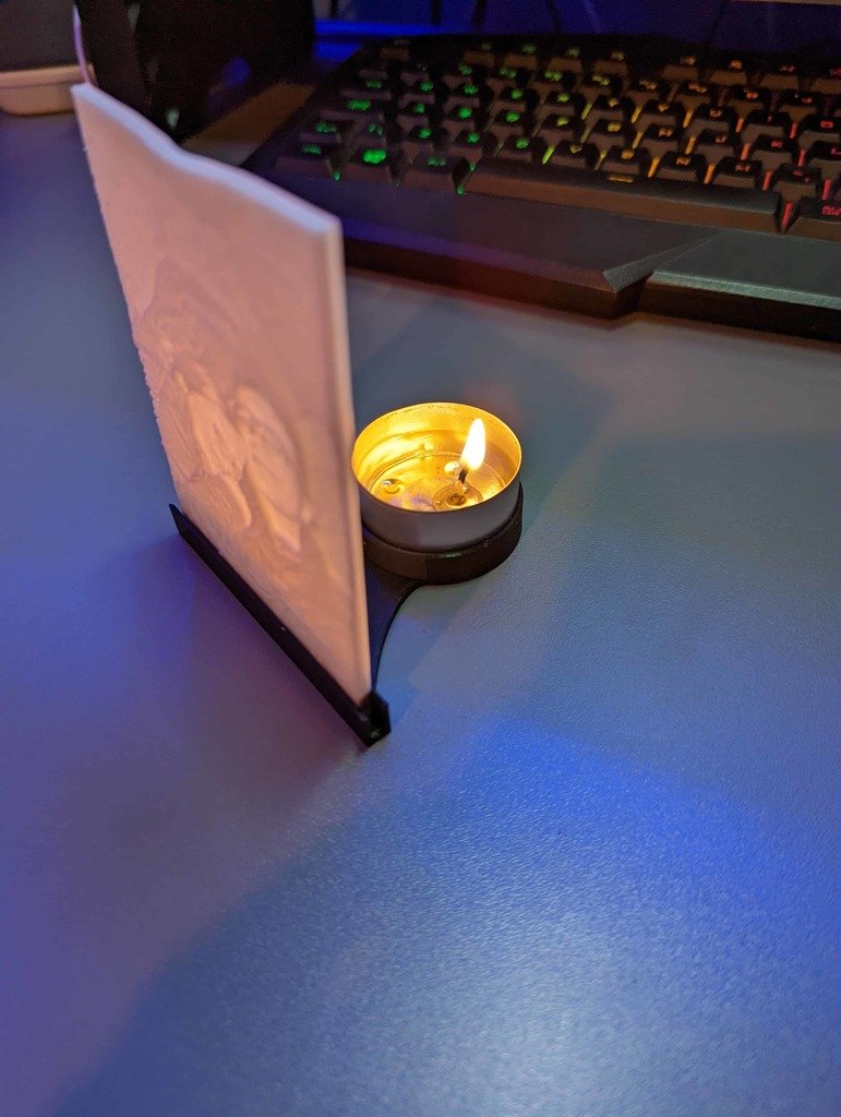 Svijećnjak litofana – personalizirani sjaj – 3D štampano