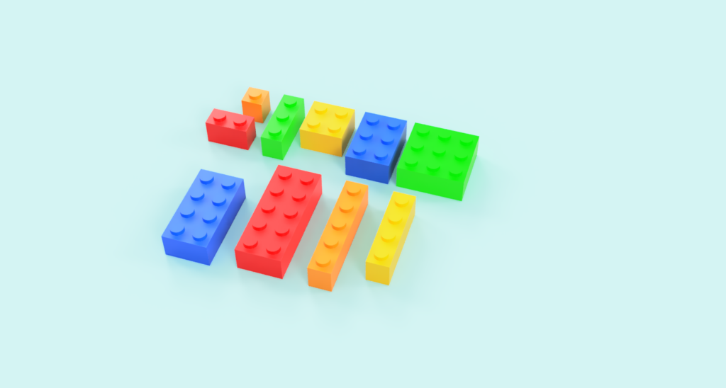 Gradivni blokovi za građenje od LEGO-a – 3D štampano