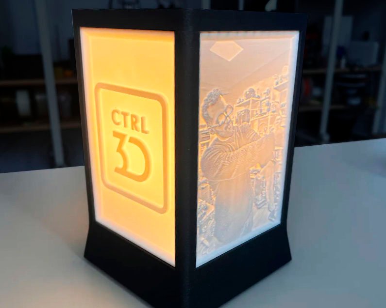 Litofanija lampa za ambijentalno osvjetljenje – 3D štampano