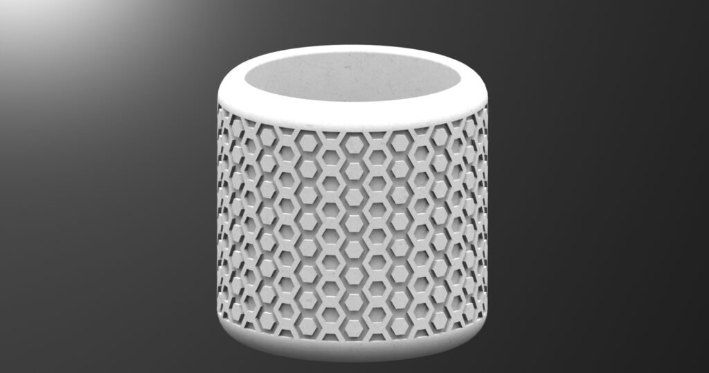 Saksija za biljke, štampana u 3D – 3D štampano
