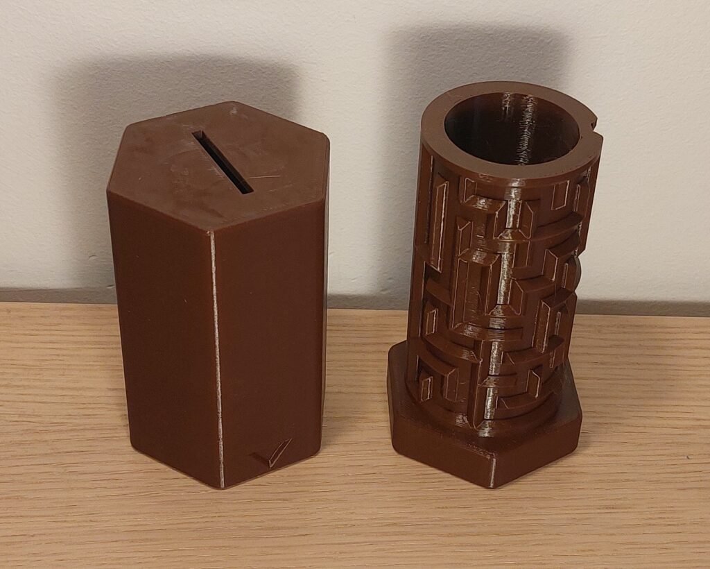 Zagonetka, svinčarka za novac – 3D štampano