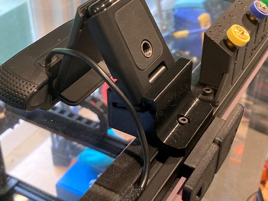 Držač za web kameru, montaža na Voron – 3D štampano