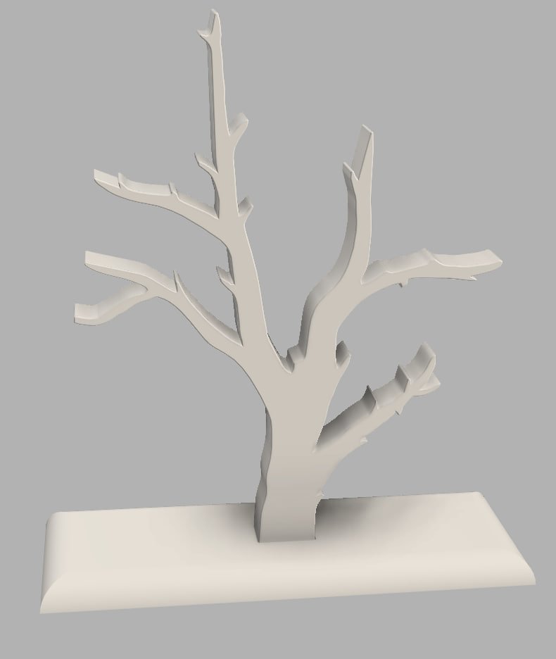 Drveni držač za nakit, stablo – 3D štampano