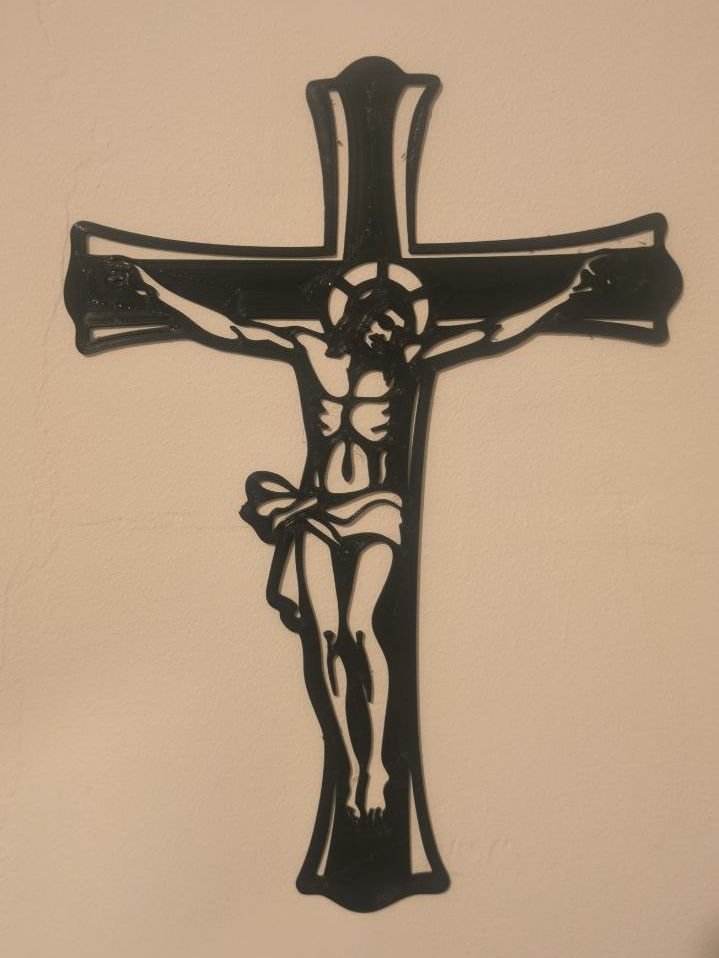 Isus Hrist Silueta za zidnu dekoraciju – 3D štampano