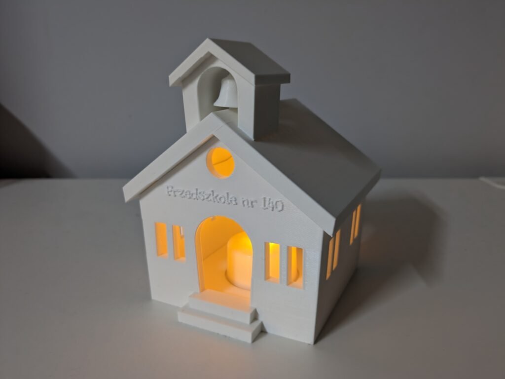 Držač za tealight svijeću – škola – 3D štampano